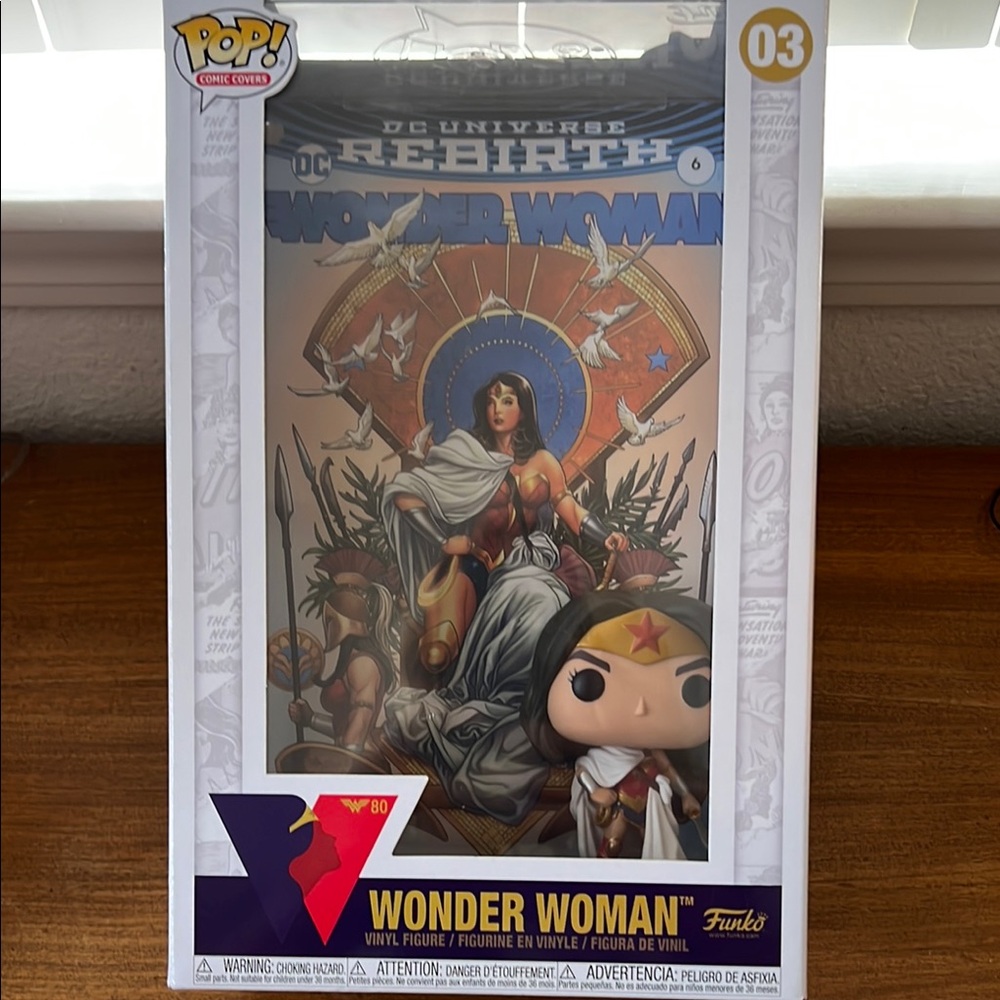 Funko pop DC rebirth Wonder Woman comic covers large box